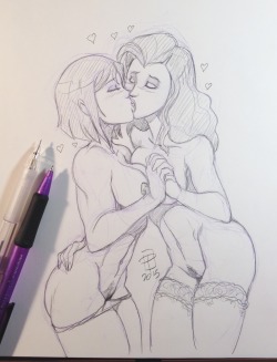 pinupsushi:  Suddenly… KORRASAMI!  Cool down sketch with unexpected