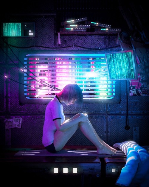 futurecentricity:  dystopia-arts-girls:  pinterest   Cyberpunk