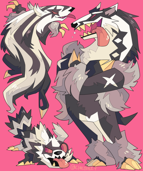 chocodile:🦡Galarian Zigzagoon, Linoone, and Obstagoon🦡