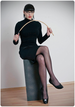 missyflirtz:  spanked2tears:  The allure of the cane.  There