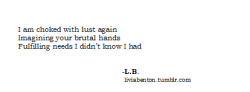 liviabenton:  Inspired by “Literary Sexts”