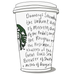 If you love #starbucks #coffee and you are a #gameofthrones fanatic,