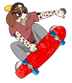 polltergiest:He was a sk8ter boi (Commission for @furbutt )