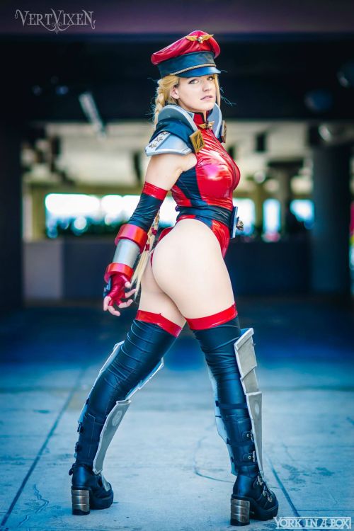 demonsee:    VertVixen - M. Bison Cammy    Costume and Model: http://www.facebook.com/aliciacosplay Original concept by: http://www.facebook.com/artofty Photo by: http://www.facebook.com/yorkinabox   