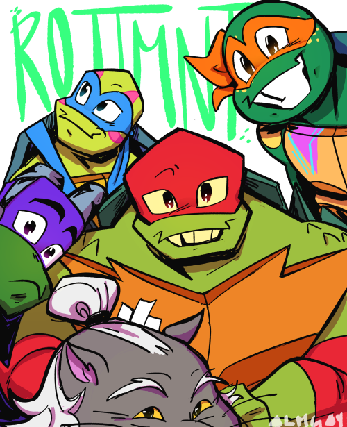 almguav:  Family redraw!!🐢🐢🐢🐢🐀