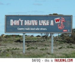 schnoozlebop:  Australian safe driving promotion signs…  This