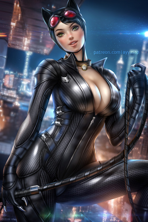 fantasy-scifi-art:  Catwoman by AyyaSAP