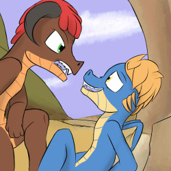  (page 14) Spike looked back, and saw the dragon charging at