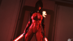 bravo44: I made a sith bitch with some poorly done tats. Enjoy