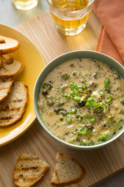 foodffs:  Roasted Broccoli and White Cheddar Queso FundidoReally