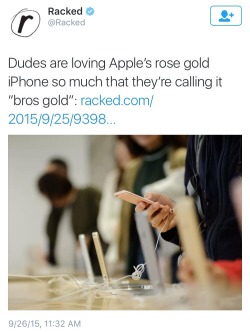 masculinityissofragile:  PINK??? NAH BRO. MY IPHONE IS BROS GOLD