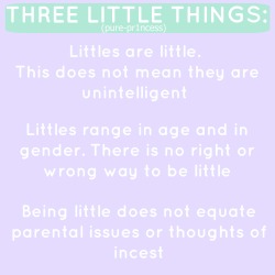 pure-pr1ncess:  Three LITTLE things to remember 