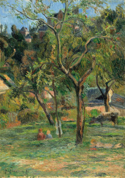 peira:  Paul Gauguin:  An Orchard under the Church of Bihorel