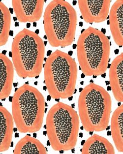 manufactoriel:  Bold papaya by Kendra Dandy