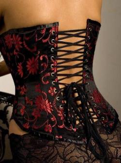 obey-him-like-a-good-girl:  Pretty lace and corsets, stockings