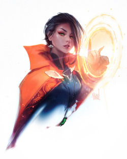 rossdraws: Female Dr Strange! Had to raw another portrait style