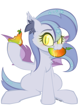 krazykarisblogaboutponies:   (MLP) Want a Mango?     Trying new