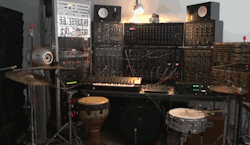 prostheticknowledge:  Robotic Drum Set and Analog Bass An automated