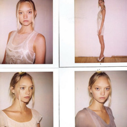 junobs: gemma ward’s first polaroids for IMG in 2003 