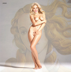 onlythebestcelebrityfakes:Shakira by jonjon