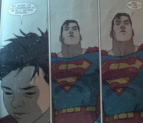 hsrw101:  ghostalebrije:  fipindustries:  incognitomoustache:  catbountry:  nerdgerhl:  wondygirl:  thefingerfuckingfemalefury:  mcstack:  kumeko:  Oh Billy, you look so small right there…  Superman’s sheer anger over Billy Batson’s situation is