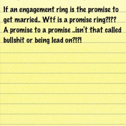 #ijs give the damn girl an engagement ring. Like having a GF