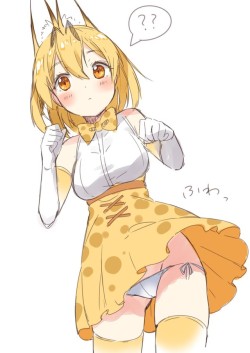 serval (kemono friends) drawn by chitetan - Danbooru