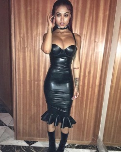 Little Black Leather Dress