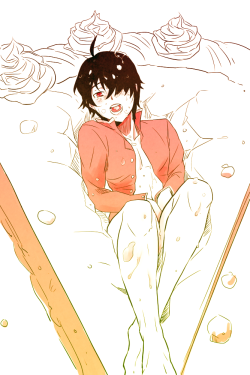 this-puppy-flies-too:  old araragi koyomi quickie. i think i