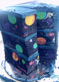 foodffs: Space Cake With A Hidden Galaxy Inside - instructions
