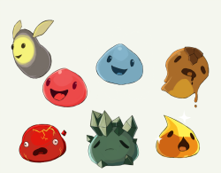 buroques:  drew some slimes!!!! 