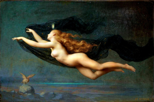 the-evil-clergyman:  La Nuit by Auguste Raynaud (1887)