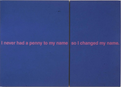 excdus:  I Changed My Name, 1988 Richard Prince 