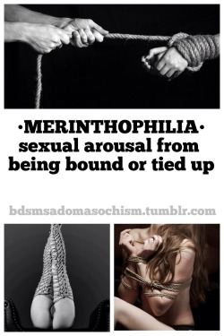 bdsmsadomasochism:  •MERINTHOPHILIA• sexual arousal from