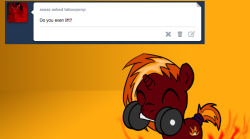 taboopony:  Kinda.. but shy can lift more…  D'aww! <3