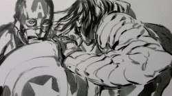  Captain America: The Winter Soldier sketches by manga artist