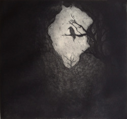 mattvidalis:  Hope (from the cave) Etching 18x20 on German Etching