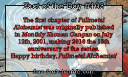 fma-facts:Fact of the Day #103 The first chapter of Fullmetal