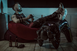 allfoursgay:  That’s me in the rubber. Other quite guy is quite