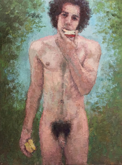 ydrorh: Adam, 2017, Oil on canvas, 95x70 cm http://www.yisraeldrorhemed.com/