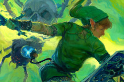 cinemagorgeous:  Oil painting tribute to Link from The Legend