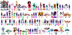 rosecuarzolider:  All Gems, Corrupted Gems, Steven, fusions,