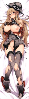 bismarck (kancolle) breast hold breasts dakimakura kantai collection