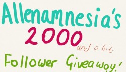 allenamnesia:  ~ GIVEAWAY TIME  AGAIN ~ So! My last giveaway