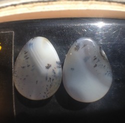 plugporn:  Indian Yellow Skin Dendritic Agate Teardrops by Heart