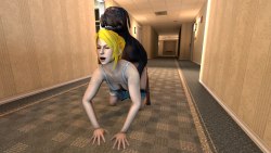 santalolno:  Samus Aran and dog!Another animation, but with better