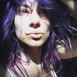 #o0pepper0o #sunlight #canadianlady #pierced #purplehair #indigo