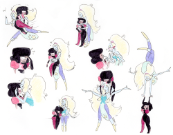 gracekraft:  Some silly little Opal and Garnet ink and marker