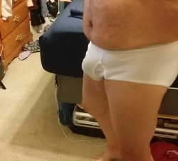 iluvbriefs2:  white briefs pics right when I got up this morningâ€¦