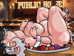 I love pig girls drawn well by the way.